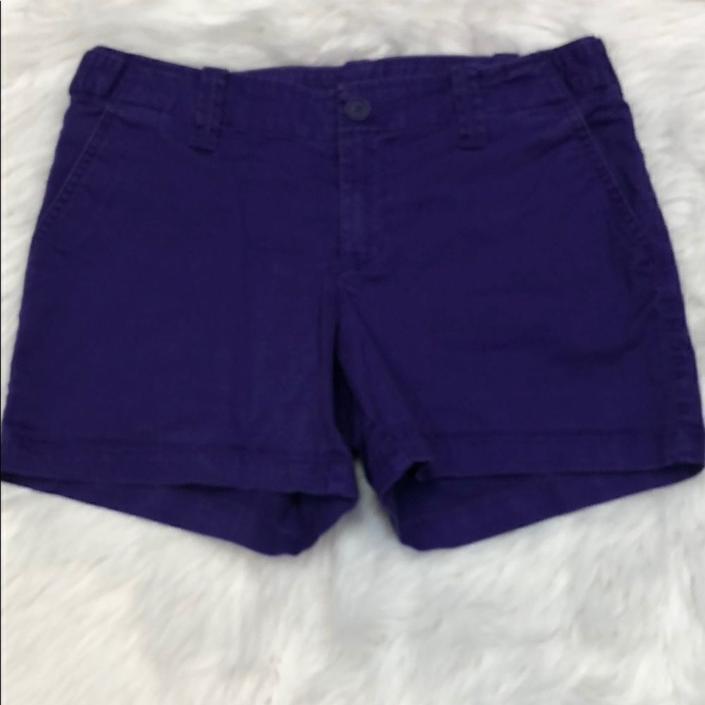 London Jean Purple Khaki Shorts Size 8